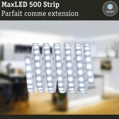 Best Paulmann MaxLED 500 Strip LED bande individuelle 2,5m blanc lumière du jour revêtue 15W 550lm/m 6500K