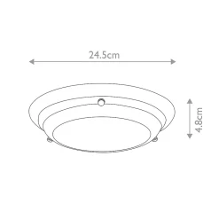 Best Elstead Lighting Mini-plafonnier LED Welland 1 lumière - Laiton vieilli
