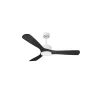 Best Klassfan Modulo de - Super destratificateur et ventilateur DC 132 cm Blanc bois noir Lumière dimmable 25 à 40 m²