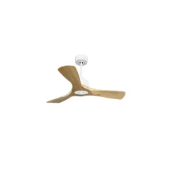 Best Klassfan Modulo Slim Ring - Super destratificateur et ventilateur DC 106 cm blanc pales bois clair idéal 10 à 20 m²