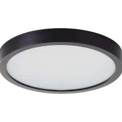 Brilliant Plafonnier De Salle De Bains<NAVARA Plafonnier noir LED intégrée 18W plastique ampoule incluse