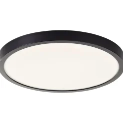 Brilliant Plafonnier De Salle De Bains<NAVARA Plafonnier noir LED intégrée 24W plastique ampoule incluse