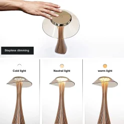 Discount Nettlife Lampe de table LED tactile dimmable avec batterie lampe de chevet diurne avec USB