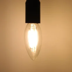 Clearance Nettlife Pack de 6 ampoules LED E14 lampe bougie blanc chaud de 4W 2700K à filament Edison C35 rétro