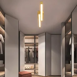 Best Nettlife Plafonnier LED Bois Clair 90 cm 3000 K Blanc Chaud Lampe de au Design Rétro, pour Salon, , Couloir, Salle à Manger