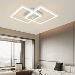 Best Nettlife Plafonnier LED de chambre à coucher, RVB, à changement de couleur, 35W, dimmable, avec télécommande