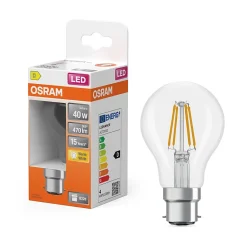 New Osram Ampoule LED Star Classic à filament 3,4 W transparente B22d