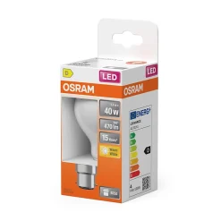 Discount Osram Lampe LED Star Classic à filament piston 3,4 W Mat B22d