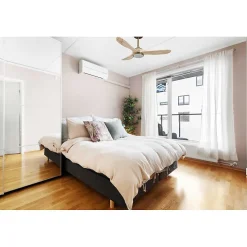 Best Klassfan Ouray 2 de - Ventilateur de plafond et destratificateur moteur DC Laiton avec Lumière pales bois clair 10 à 20 m²