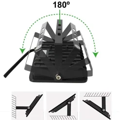 Alpinaluz Projecteur Extérieur<Pack de 2 Projecteur LED Extérieur IP65 Imperméable 50W 4750Lm 3000K Lumière Chaude pour Maison Garage Jardin Terrasse