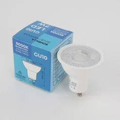 Alpinaluz Ampoule Pour Spot|Ampoule Gu10<Pack de 10 Ampoules LED GU10 7W 45 SMD2835 665lm 220V 6000K Blanc Froid Sans Scintillement