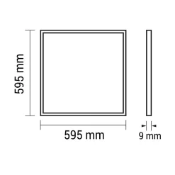 Silamp Panneau Led<Panneau LED 60x60 Slim 45W CIEL (Pack de 4) -