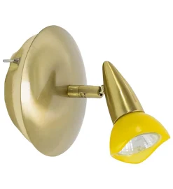 Autres Plafonnier<Patère en laiton brossé Applique murale 1 Spot orientable et inclinable 50W