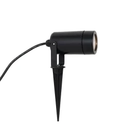 Clearance Qazqa Pic de lumière réglable noir IP65 - Solo Eco