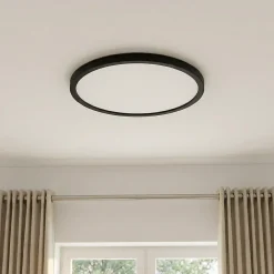 Best GoodHome Plafonnier à LED blanc neutre 1700lm 14.5W IP44 ⌀30cm noir Thornaby