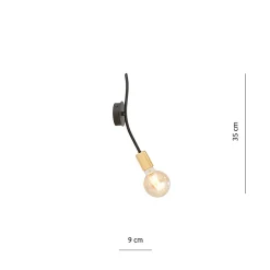 Best Emibig Lighting Plafonnier BOLT K1 BLACK GOLD , , Fabriqué en EU
