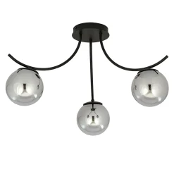 Best Emibig Lighting Plafonnier BOSTON 3 BLACK/GRAFIT, , Fabriqué en EU