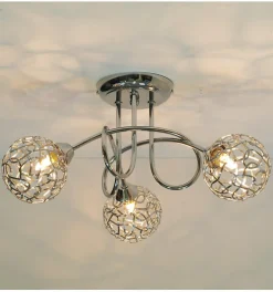 Best Kosilum Plafonnier design 3 boules Aphyse