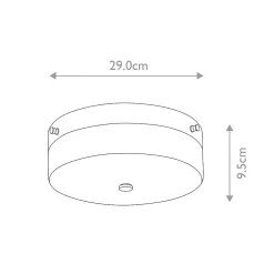 Sale Elstead Lighting Plafonnier grande taille Tamar 1 lumière - Or poli