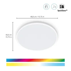 Wiz Plafonnier|Luminaire Et Éclairage Connectés<Plafonnier intelligent LED intégrée blanc froid à chaud + RGB Rune 2100lm 21W