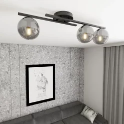 Best Emibig Lighting Plafonnier KAIRO 3 BL GRAFIT, , Fabriqué en EU