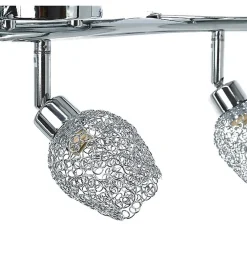 Autres Plafonnier<Plafonnier lampe de plafond chromé 3 spots orientables et inclinables Compatible LED G9