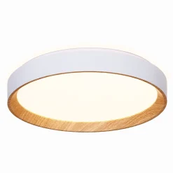 Alpinaluz Plafonnier<Plafonnier LED de plafond 30W 38cm CCT 3000K6000K BlancEffet Bois Modèle LUNADA