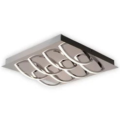 Discount Näve Plafonnier LED 'Manchester' Socle en fer/ Acier inoxydable Tôle décorative avec tube en aluminium