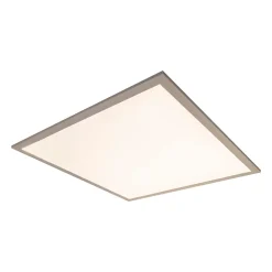 Outlet Näve Plafonnier LED NICO metal plastique blanc LED fixes nombreuses fonctions pour bureau cabinet ou atelier 59,5 x 59,5 cm