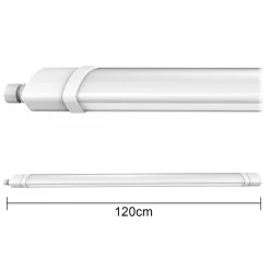 Alcapower Lampadaire Extérieur<Plafonnier LED étanche 120cm 60W 6000 lm IP65 6000K