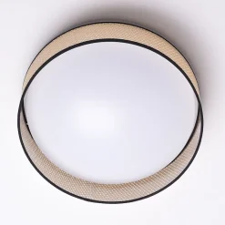 Alpinaluz Plafonnier<Plafonnier LED 30W Abatjour en Rotin 40cm CCT 3000K4000K6000K