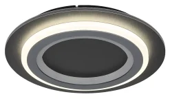 Best Globo Lighting Plafonnier métal noir mat, LED JAYDEN