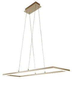 Best Fabas Luce Plafonnier suspendu Bard LED 52W 3394-45-225 Or Mat