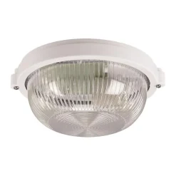 Clearance Silumen Plafonnier Étanche - - E27 - Blanc - 180 mm - Éclairage Extérieur