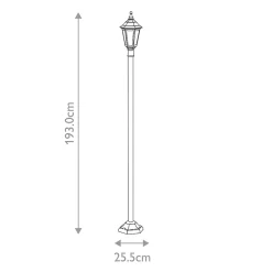 Sale Elstead Lighting Poteau Kinsale 1 lumière 60W E27
