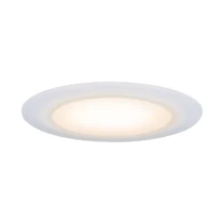 Best Paulmann Premium Spot encastré LED Dim to Warm Suon Kit de base IP44 rond 90mm 3x5W 3x450lm 230V gradable Dim to warm Satiné Blanc