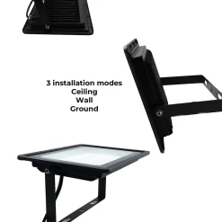 Alpinaluz Projecteur LED Extérieur 150W Lumière Blanche Chaude 3000K 14250lm IP65 Angle 120 Support Réglable Boîtier en Aluminium