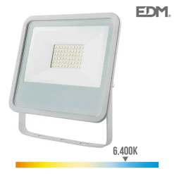 Outlet EDM Projecteur LED 50W Blanc étanche IP65 3500lm (400W) - Blanc du Jour 6400K