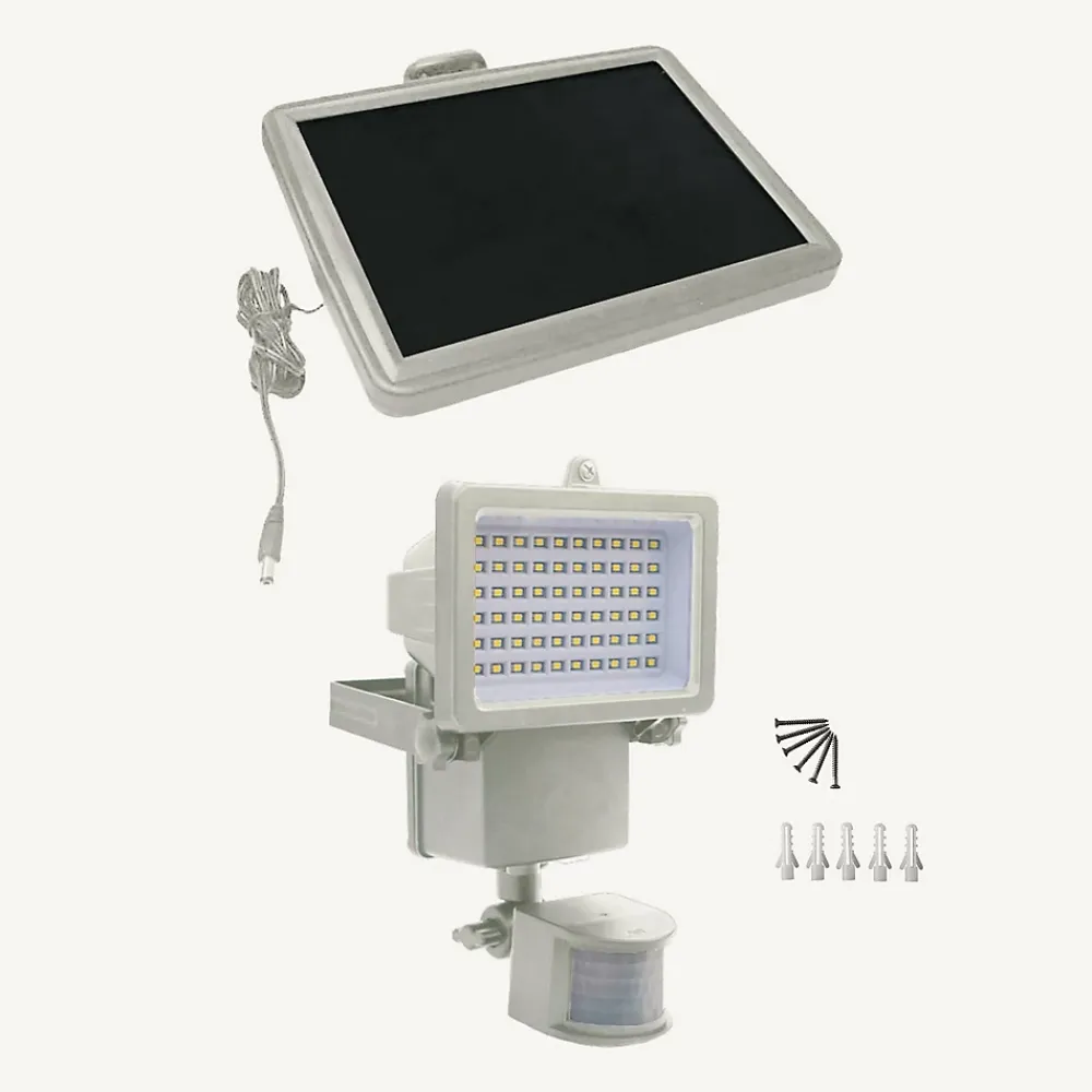 3M France Projecteur Extérieur<Projecteur solaire à détection de mouvements - 1000 lumens - Chromex