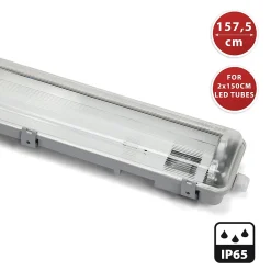 Best Velamp Réglette exclusivement pour 2 tubes LED de 150cm. IP65
