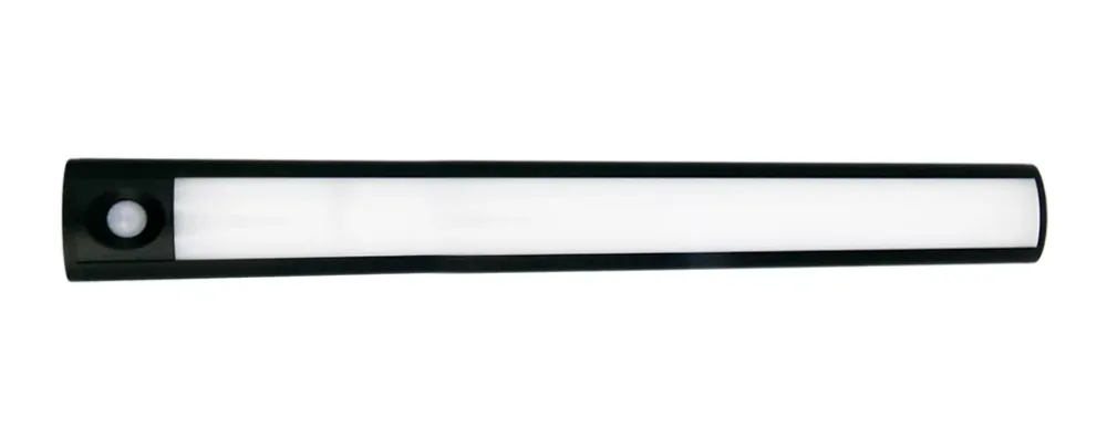 GoodHome Luminaire Pour Dressing<Réglette sous meuble Fiennes LED intégrée blanc neutre IP20 260lm 3.7W L.54xl.4,1xH.2cm noir