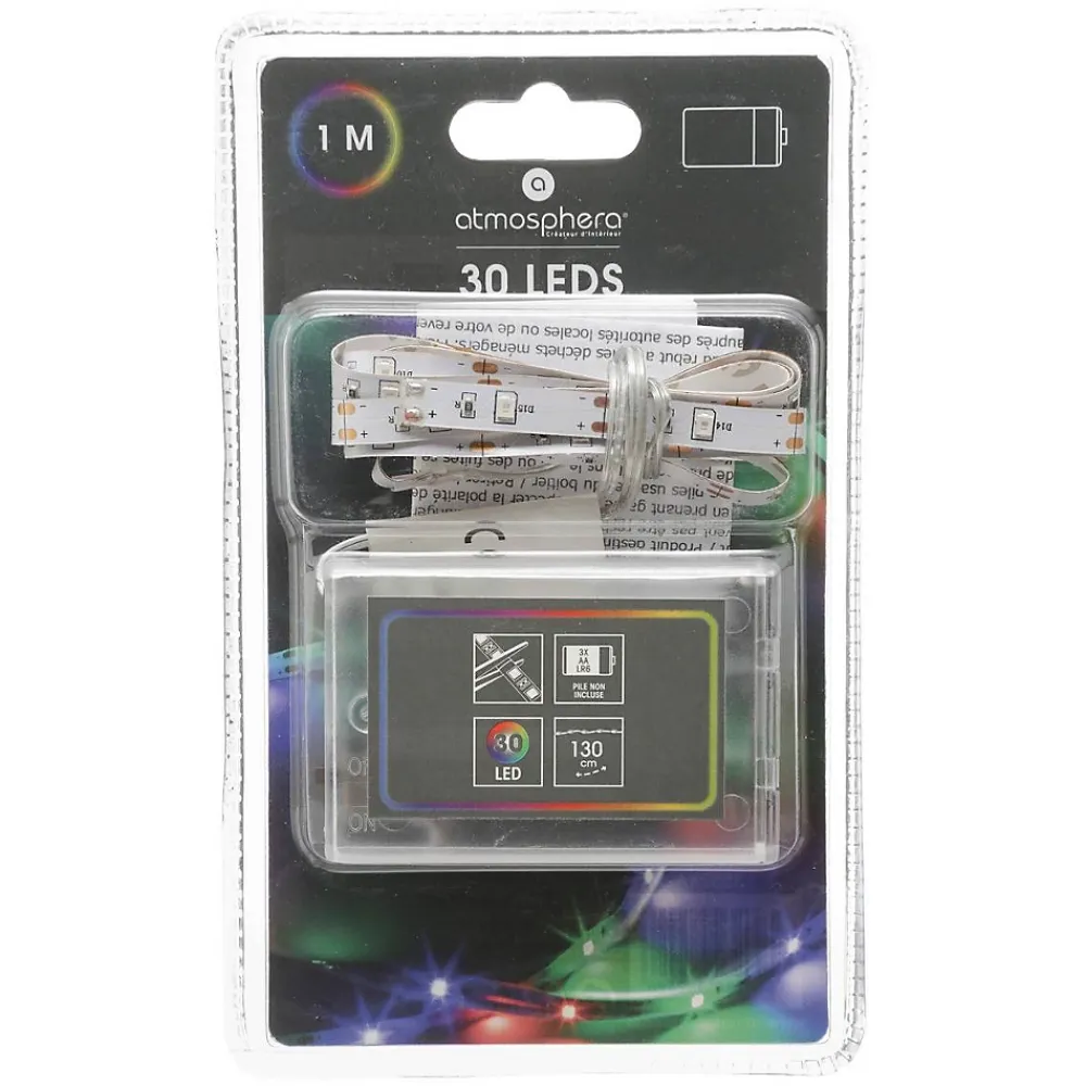 Best Atmosphera Créateur D'Intérieur Ruban LED à pile - L130 cm - Atmosphera