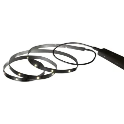 Clearance GoodHome Ruban lumineux à piles à détection Lacerda LED intégrée blanc neutre IP20 130lm 2W L.100cm blanc