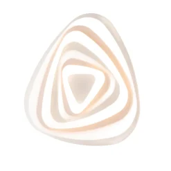Belight Plafonnier Pour Chambre|Plafonnier Pour Cuisine<Sasha Plafonnier en métal blanc et acrylique avec LED intégrée en deux températures de couleur H.5 d.52 BL283-PBC