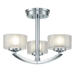 Elstead Lighting Suspension De Salle De Bains<Semi-plafonnier Meridian 3 lumières