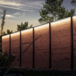 Sale Lyghtup Set éclairage ext. pour clôture en Bois - 5 Barettes lumineuse 1733 m/m Anthracite - 1 transformateur et 1 prolongateur