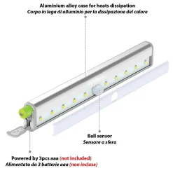 Best Velamp SMARTY: mini réglette LED avec détecteur de mouvements