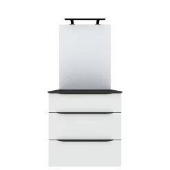 Clearance Spot applique de salle de bains LED IP44 noir en plastique l.60 cm, Pamili