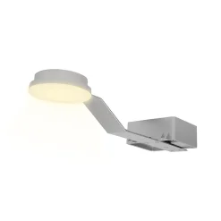 GoodHome Eclairage Miroir De Salle De Bains|Spot Encastrable De Salle De Bains<Spot de salle de bain Emera LED intégrée 480lm 7W IP44 variable argent