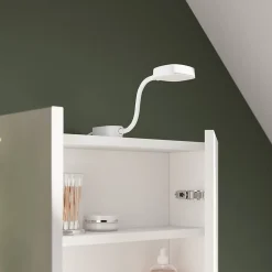 Clearance GoodHome Spot dessus de meuble blanc IP44 3W Hornbill
